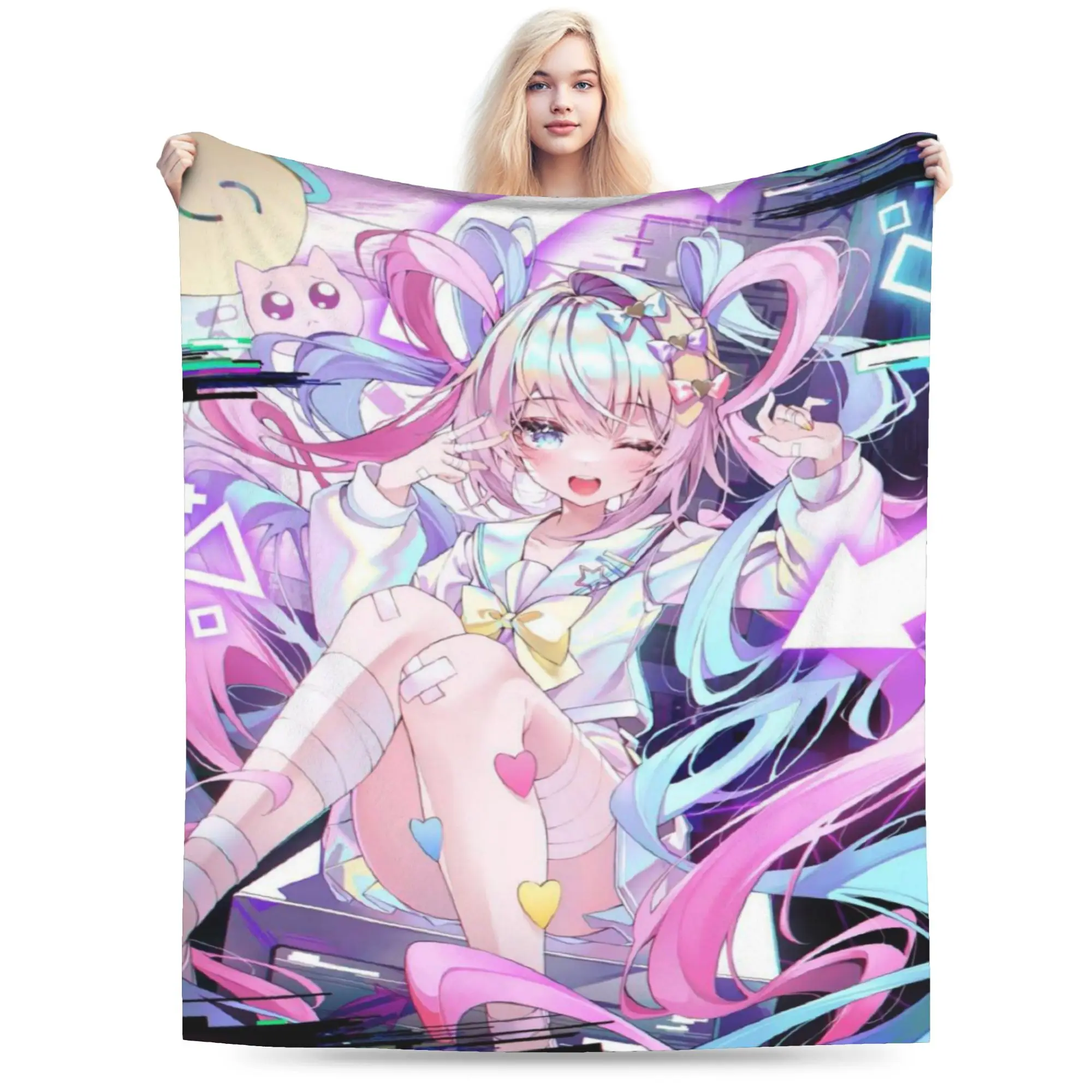 Needy Girl Streamer Overload Blanket Fleece  Relax Ultra-Soft Throw Blankets for Home Rug Piece