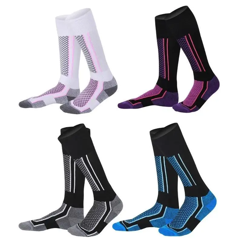 652F Wool Ski Socks for Women Men Thermal Winter Warm Thick Knee High Socks for Skiing Snowboarding Sports Performances Socks