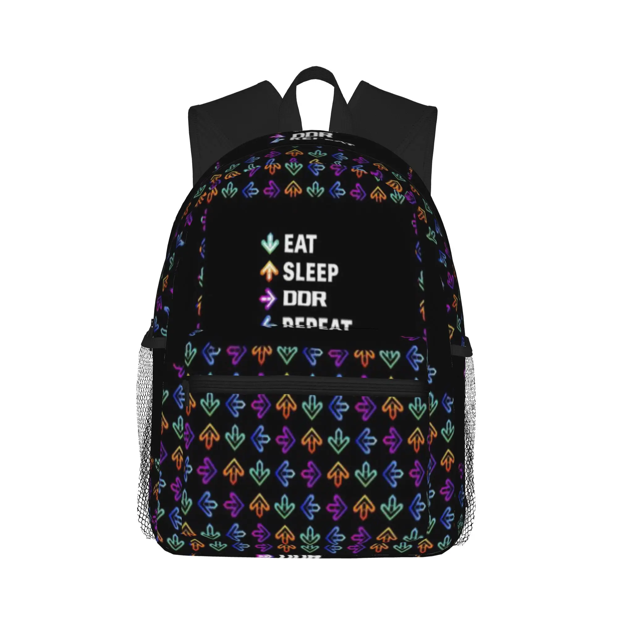 Eat  Sleep  DDR  Repeat  - White  Casual Backpack for Students and Adults Backpacks for women