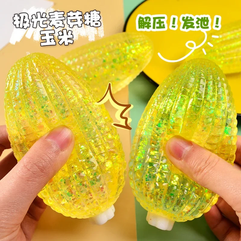 NKW kids Maltose Corn Squishy Toys Squeeze Anti Novelty Toy Stress Relief Venting Joking Compression Funny Toys