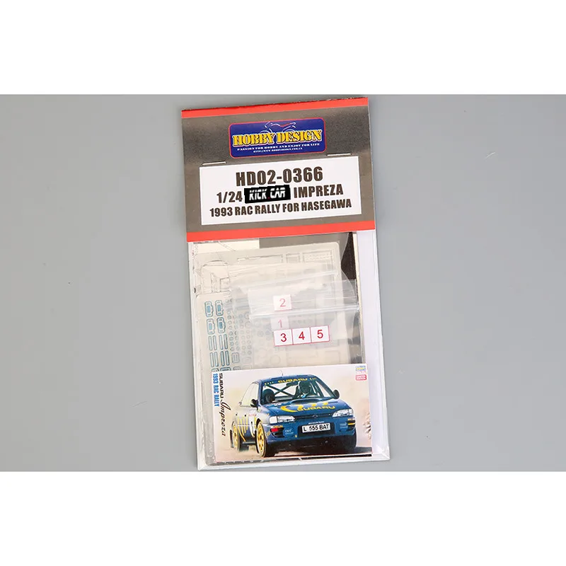 Hobby Design1/24 HD02-0366  Impreza 1993 Rac Rally Model Car Metal Modifications Hand Made Model Set For Hasegawa