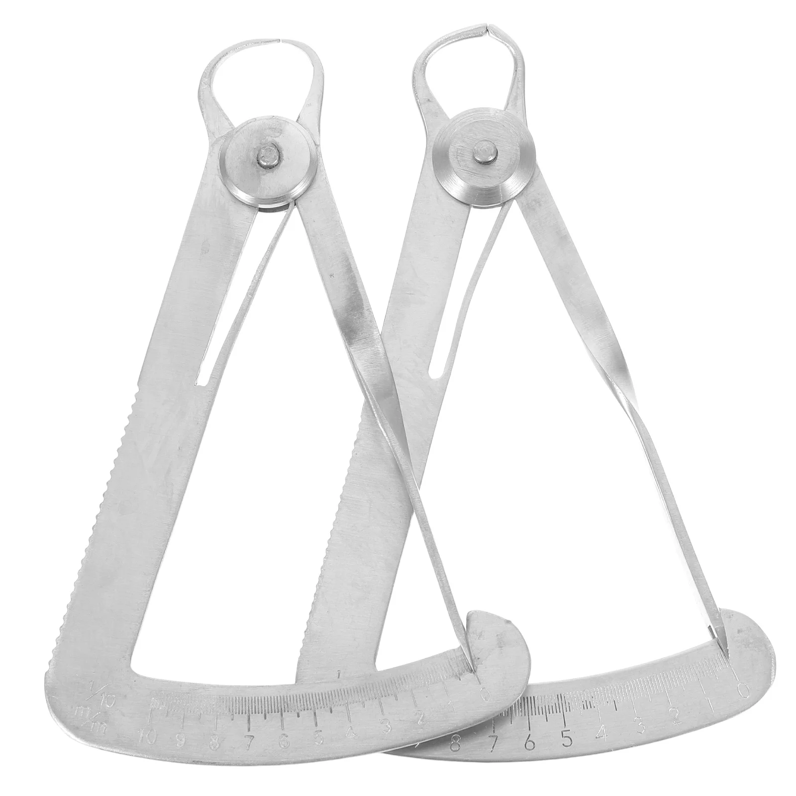 

2Pcs Stainless Caliper Precision Measurement Tool with Triangular Gauge for Jewelry Making Detailed Work High
