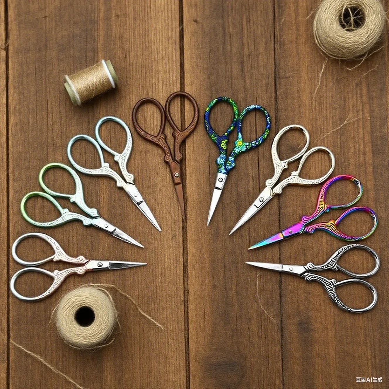 Retro Antique Vintage Scissor Thread Embroidery Scissors Sewing Supplies Stainless Steel Tailor Scissors Sewing Tool