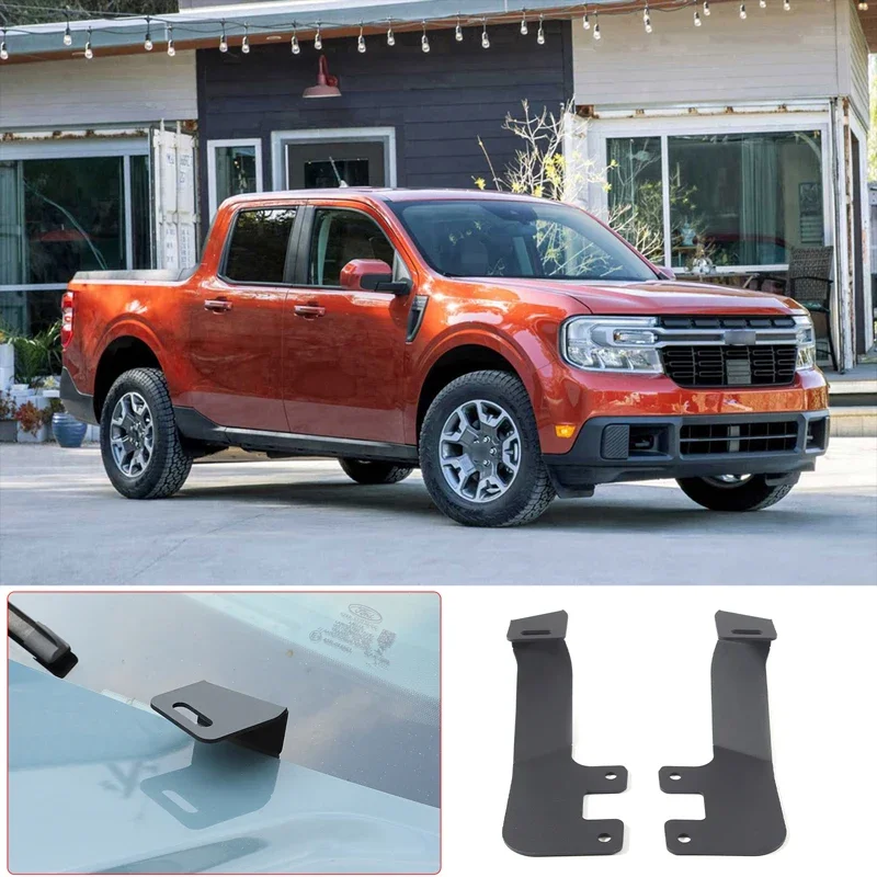 

For 2022+ Ford Maverick Maverick cover spotlight bracket cover spotlight lighting bracket accessories carbon steel 2pcs