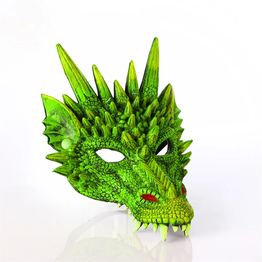 Tier kostüm Drachen Cosplay Maskerade Gesichts maske Dinosaurier Cosplay Neujahr Dekoration Karneval Halloween Party Masken