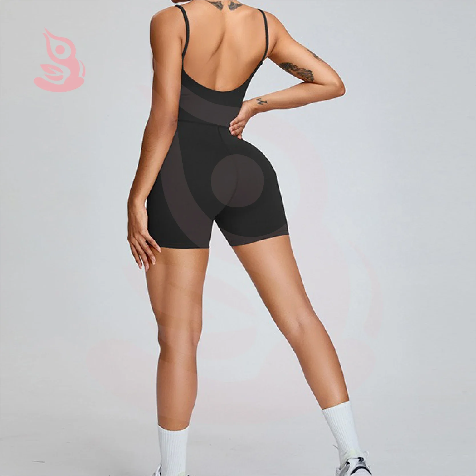 Bra High Waist Heart Throat Tight Yoga Sportswear Set Tight Pants Shoulder Straps Elastic Sports Bra Women's Fashion Clothes