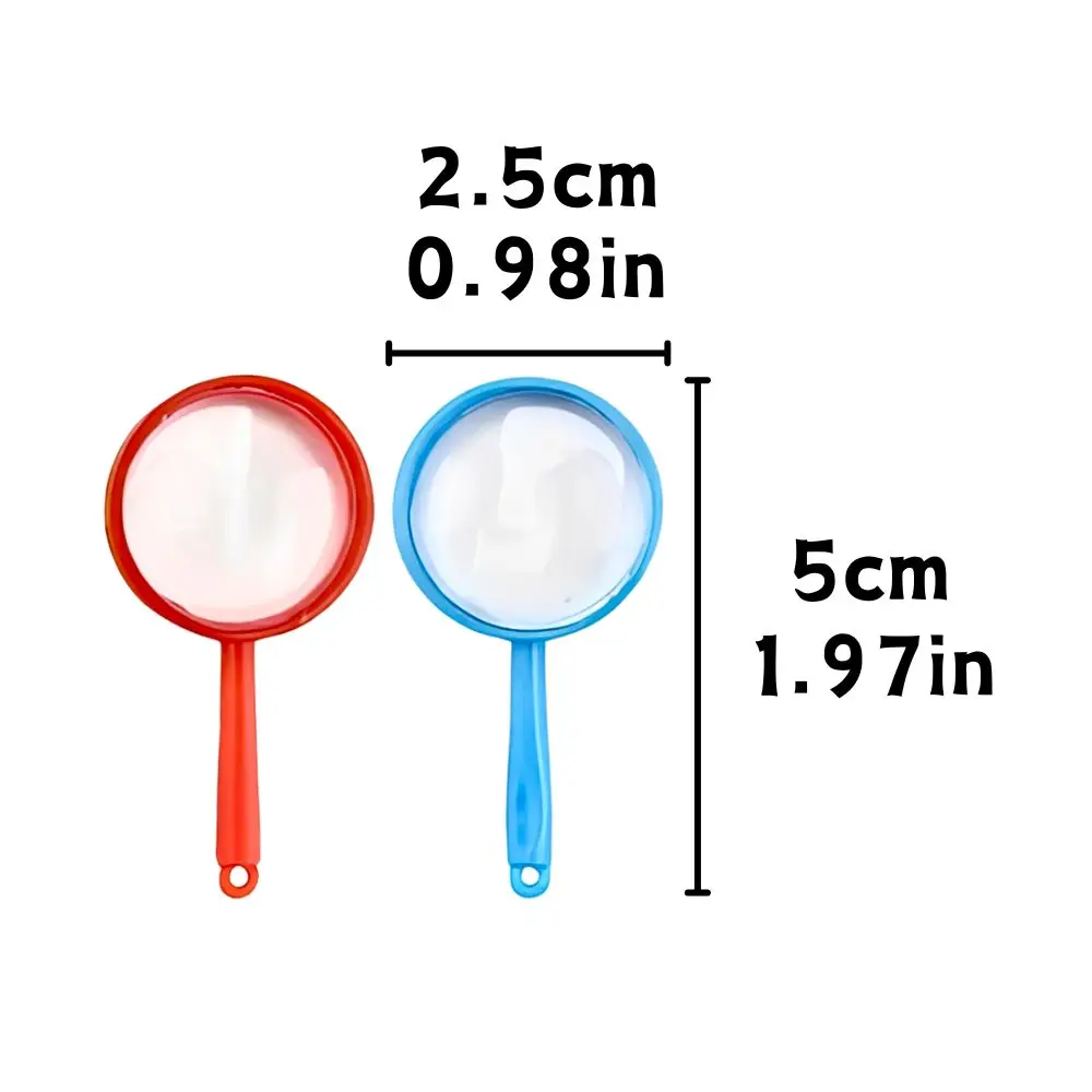 8/26pcs Plastic Magnifying Glasses, Colorful Handheld Magnifiers for Science Exploration, Party Favors, Carnival Prizes YMY