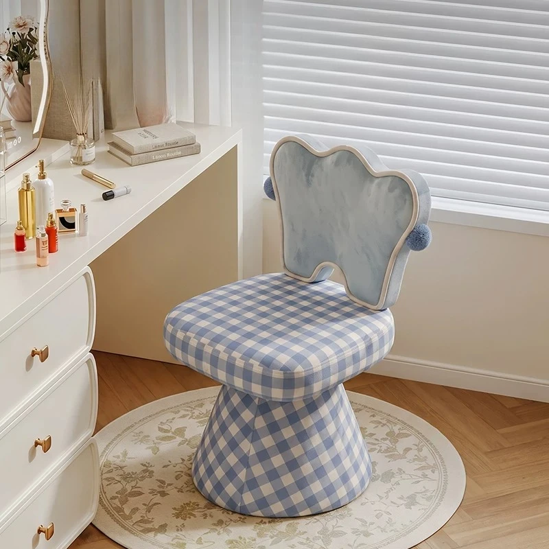 Cute Luxury Vanity Stools Bedroom Stuff Rotatable Nordic Ottoman Vanity Chair Dressing Mini Chaise De Coiffeuse Home Furniture