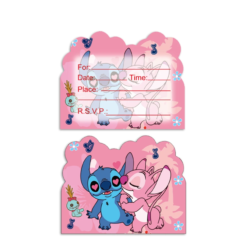 10/20/30 unids/pack tema de puntada tarjetas de invitación para fiesta de Baby Shower decoración niños favores fiesta de cumpleaños suministros para eventos