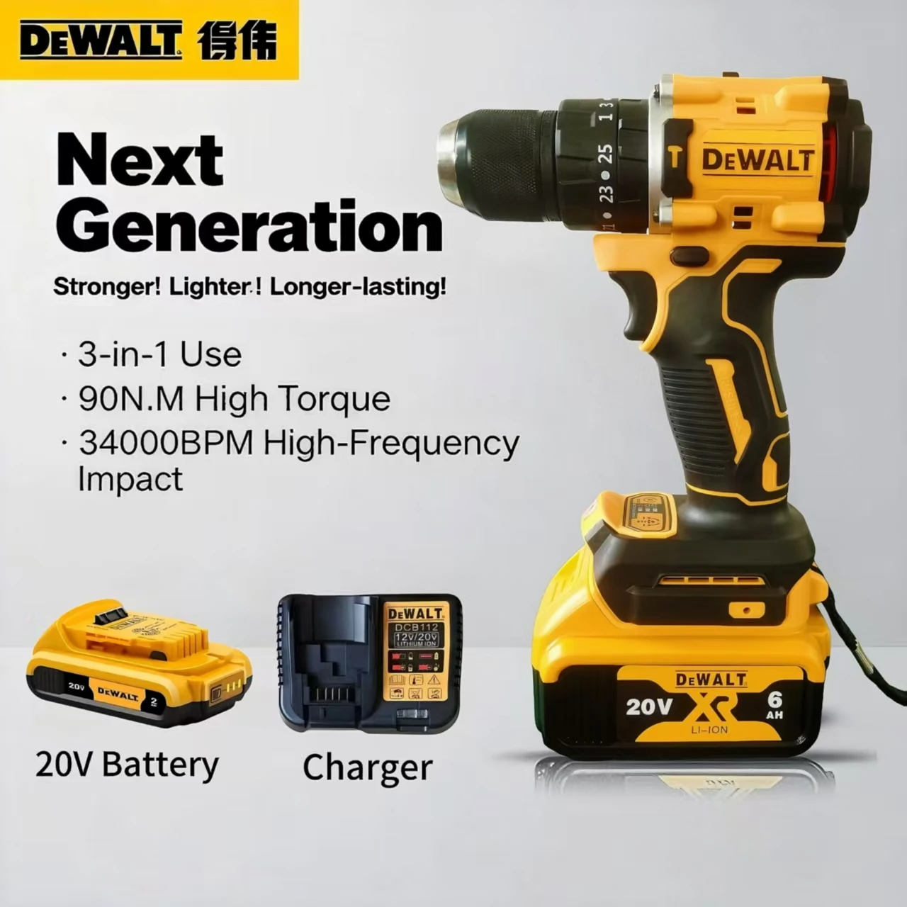 Makita Drill Ddf484 - Kit combiné perceuse à percussion sans
