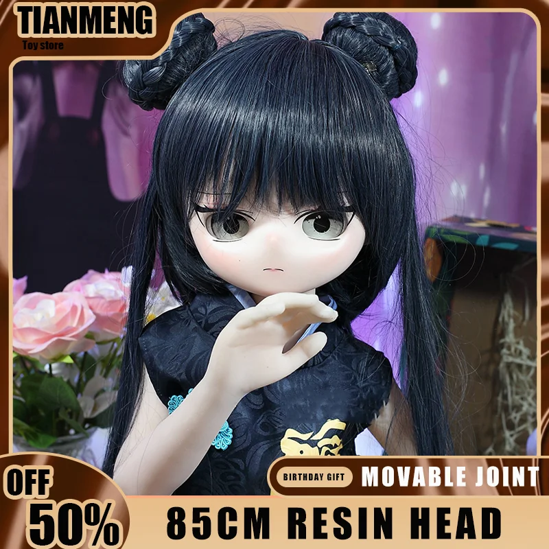 

RENHEYUOU 85CM BJD doll with adjustable body model, anime doll with detachable head, Japanese cartoon doll with soft material