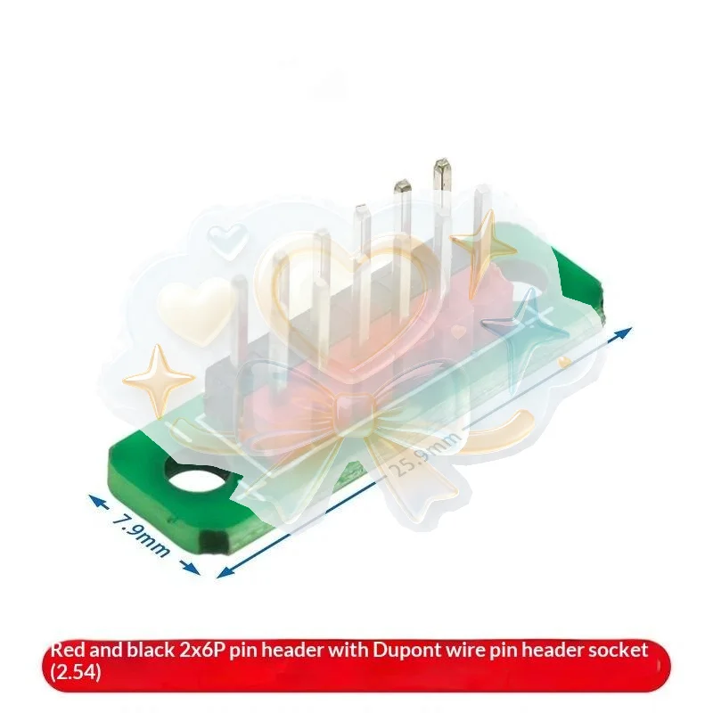 Pin Distribution Board 1/5Pcs 2.54mm 2-Row 5P/6P Terminal Wire Transfer Board for DIY Electronics Circuit Projects