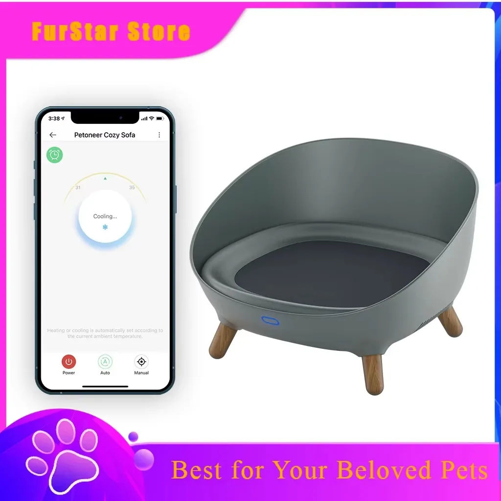 FurStarCustom Cozy Pet Bed Cute Cat Furniture WiFi Smart Climate-Controlled With Cooling & Heating, App Remote Manage