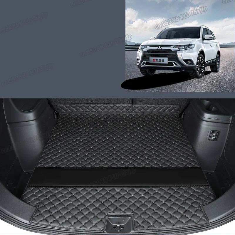 

leather car trunk mat cargo liner rear boot luggage cushion for mitsubishi outlander 2014 2015 2016 2017 2018 2019 2020 2021