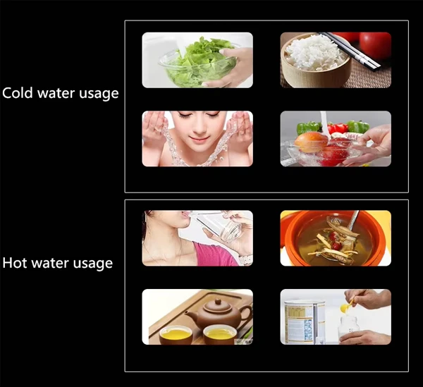 -pp New Arrival 7 Stages RO Hot and Cold Desktop Water Dispenser with Filter System 5