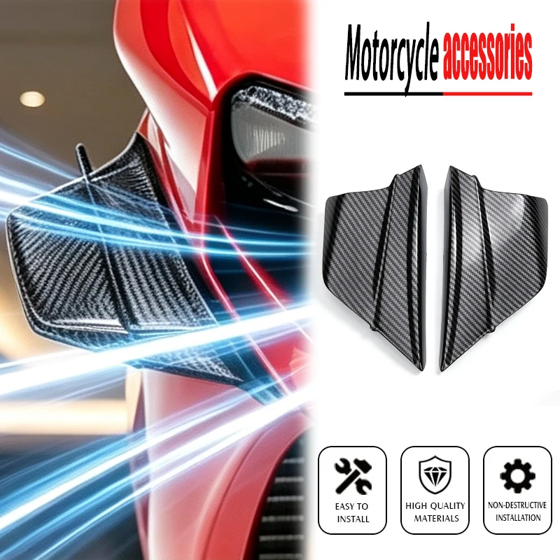 Motorcycle Winglet Aerodynamic Wing Kit Spoiler For Ducati 899 959 1198 1198S 1199 1299 Panigale V4 V4S V4R V2 Supersport S