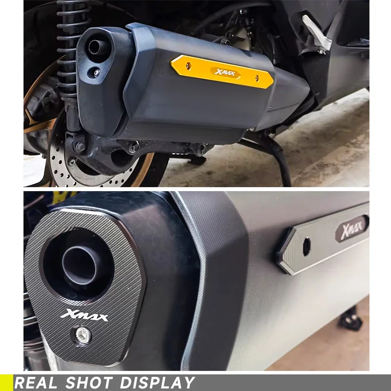 

Motorcycle Accessories for YAMAHA XMAX300 XMAX250 X-MAX XMAX 300 250 CNC Aluminium Exhaust Heat Dhield Protector Guard Cover