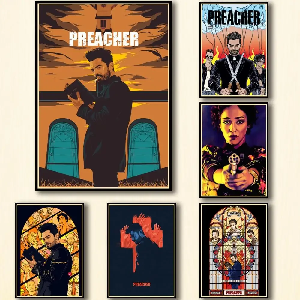 42Style Choose Tv Show Preacher ,Art Print Silk Poster, Home Wall Decor