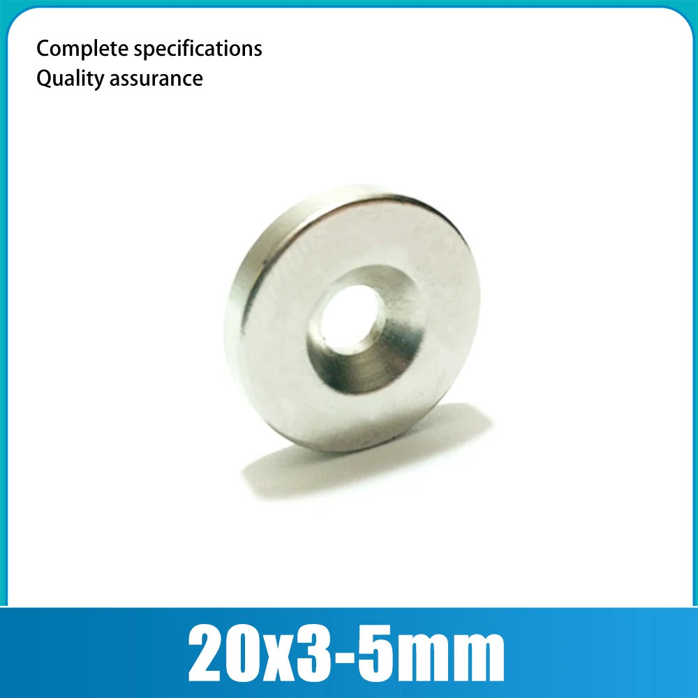 20x3-5mm Round NdFeB Neodymium Magnet N35 Super Powerful Small Imanes Permanent Magnet Disc 20x3mm Hole 5mm 20*3-5