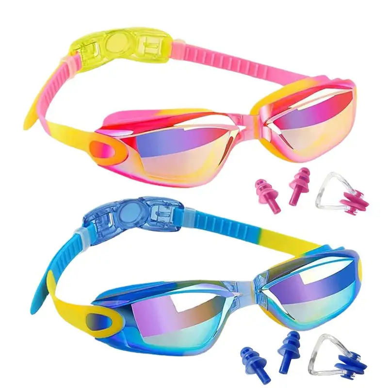 

Swim Goggles For Kids Youth Goggles Swim Glasses Waterproof Anti-Fog Clear Vision Glasses UV Protection For Children Teens