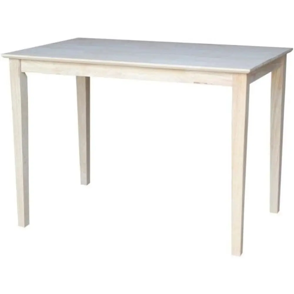 

Solid Wood Top Dining Table, 30 x 48, Unfinished