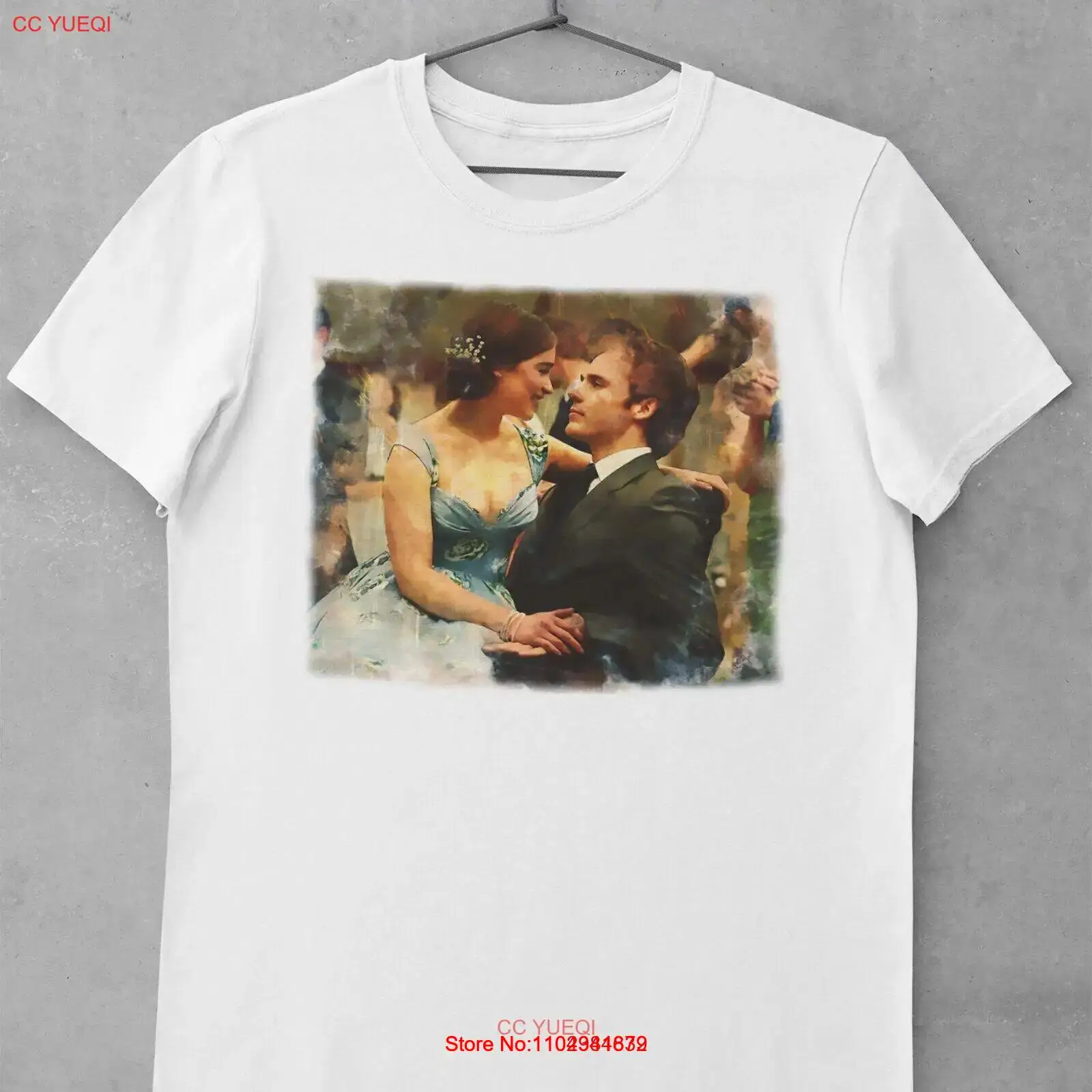 Vintage Shirt Me before you Emilia Clarke Sam Claflin movie fan art Unisex Tee S