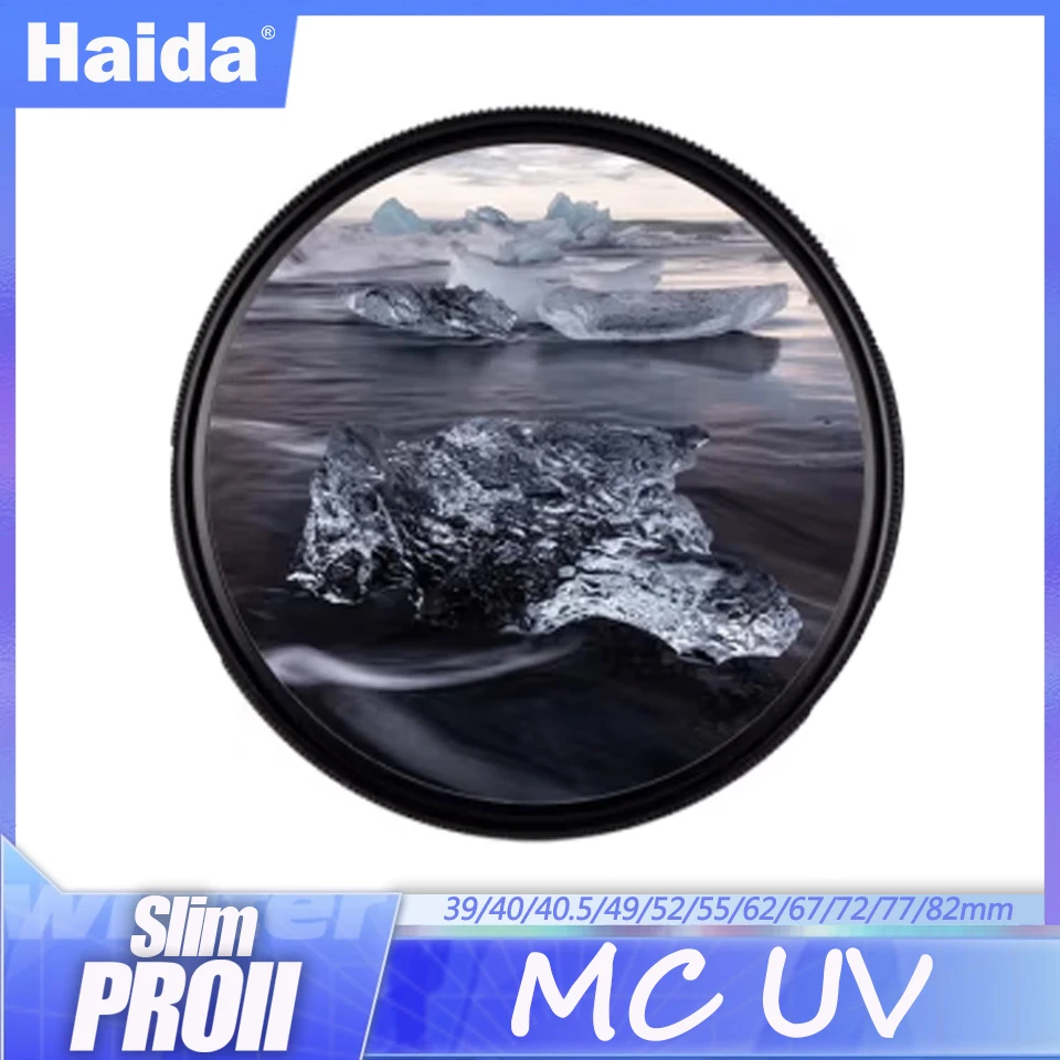 

Haida Slim PROII Multi-coating UV Filter for Camera Lens Protective with 37/39/40/40.5/43/46/49/52/55/58/62/67/72/77/82mm