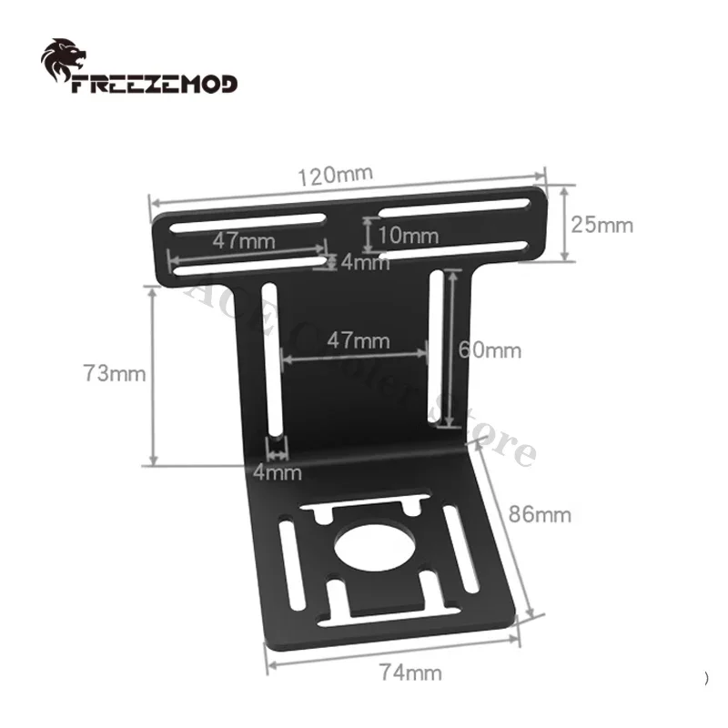 FREEZEMOD Watercooling Mounting Bracket For Pump & Reservoir L-shaped Buckle Multi-holes Installation Integrated Fixed SXZJ-V3