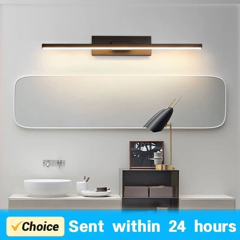 DAMIASMIL LED Wall Light Hardwares Modern Rotatable Bathroom Mirror Lamp for Bedroom Indoor Line Sconces Lighting Fixture