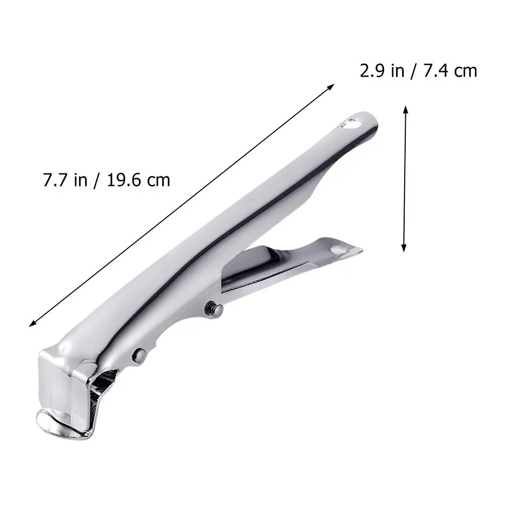1Pcs Stainless Steel Hot-Proof Bowl Gripper Strong Load-Bearing Kitchen Plate Clip Comfortable Palm Handle Easy Use