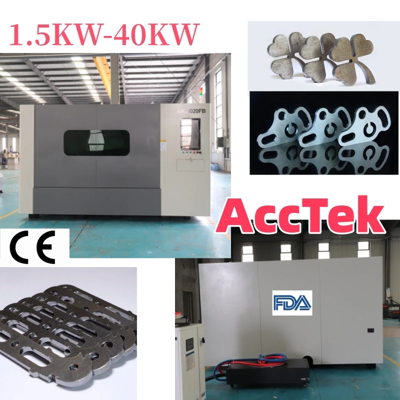 Best Offer Cnc 1500w 2000w 3000w 6000w Laser Power for Thick Metal Auto Full Cover Cutting Machine Sheet Metal Laser Cutter