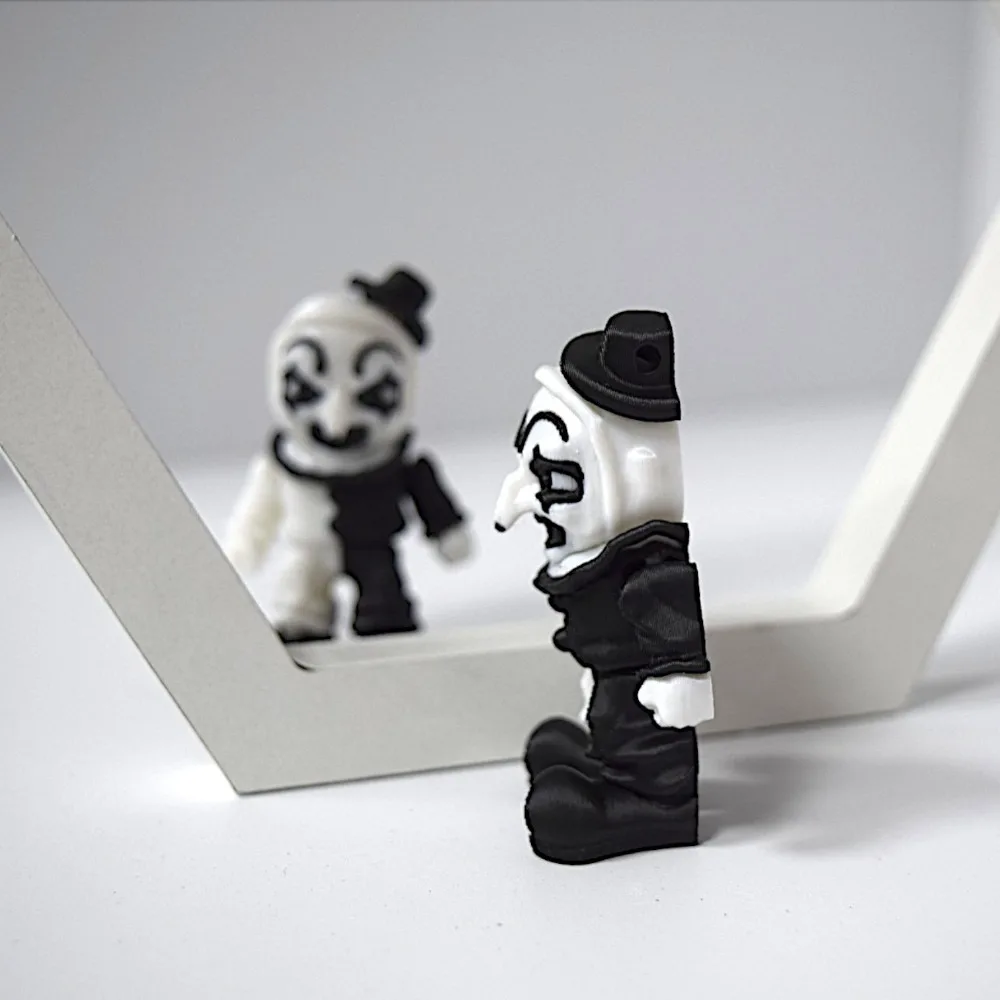 3D Printed  Horror Clown Models Flexible Joint Figurines 3D Printing Stuff Stress Relief Fidget ADHD Toys Surprise Fantasy Gifts
