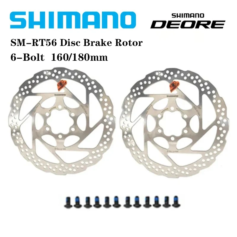 Shimano  SM RT10/26/30/56/66 Brake Disc  Mountain Bikes Disc M610 RT56 M6000 Brake Disc 160/180MM DEORE MTB Bicycle Accessories