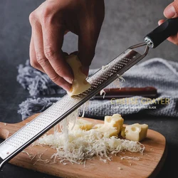 Premium Lemon Zester Cheese Grater with Perfectly Angled Teeth - Ideal for Citrus, Parmesan Cheese, Garlic, Vegetables & Fruits