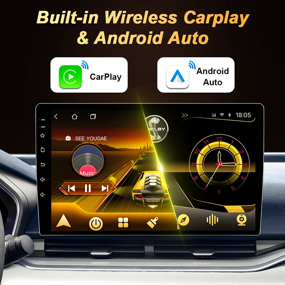 أندرويد 15 لمرسيدس بنز C الفئة W203 C200 C320 C350 CLK W2 راديو السيارة 2 din Carplay نظام ذكي WIFI 5G GPS بلوتوث