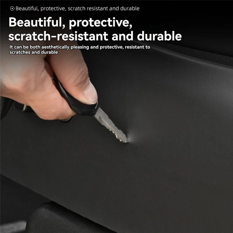 

AM-Seat Anti-Kick Mat Seat Side Anti-Dirt Pad Seat Anti-Kick Mat For Tesla Model 3 Long Range Carbon Fiber