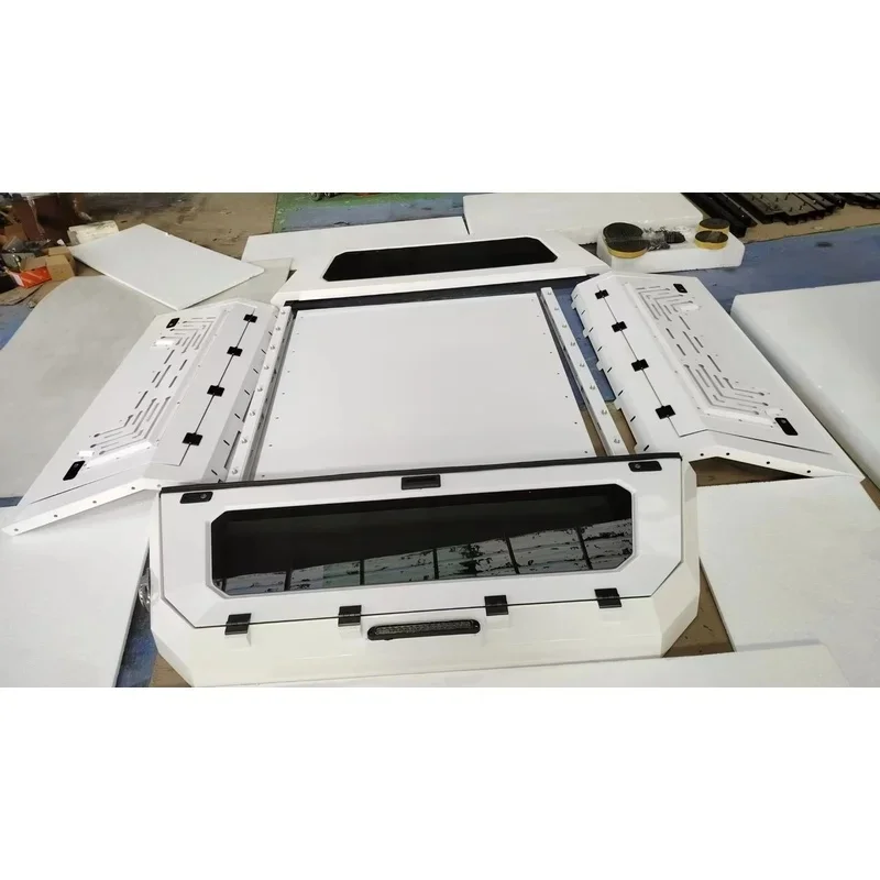 High Quality Aluminum Alloy Dual Cab 4x4 Hardtop Pickup Truck Bed Canopy Topper Auto Accessories
