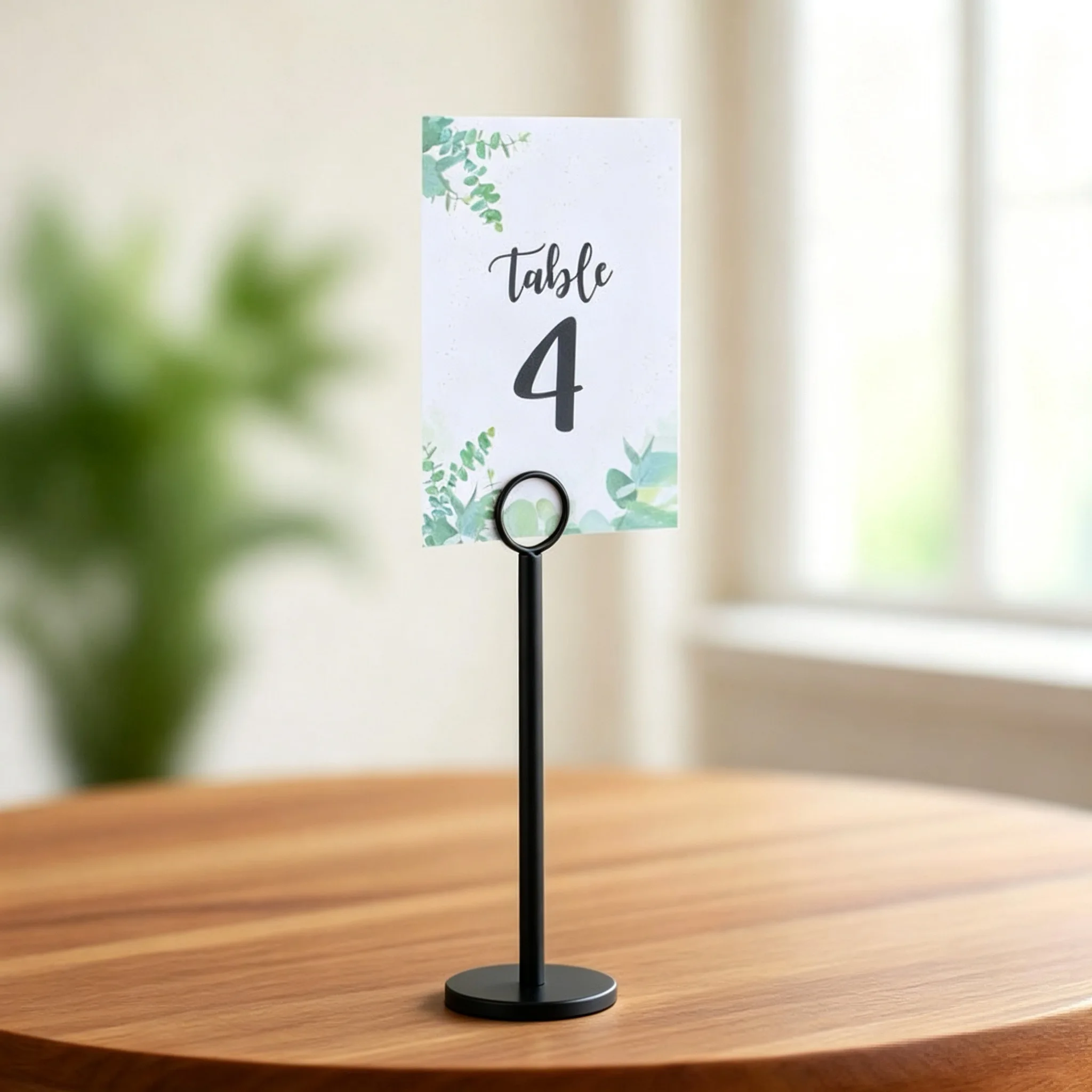 5 PCS Stainless Steel Place Card Holder Table Number Menu Holder Recipe Reserved Holder Harp-Clip Wedding Photo Picture Clip