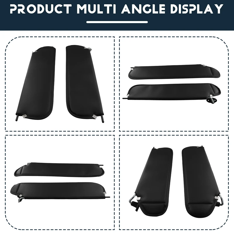 Car Left Driver & Right Passenger Sun Visor Sunshade For Jeep Wrangler TJ 1997-2002 5EP34 LAZAE 5EP35 LAZAE