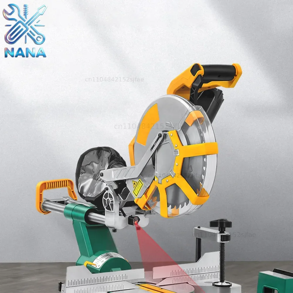 12 Inch 2000W Drawbar Miter Saw High Precision Woodworking Cutting Machine Laser positioning 45 Degree All Copper Equipment