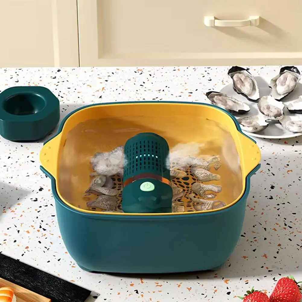 New Fruits Vegetables Washing Machine Capsule Shape Wireless Food Purifier Household Pesticide Disinfection Sterilizer Home Tool