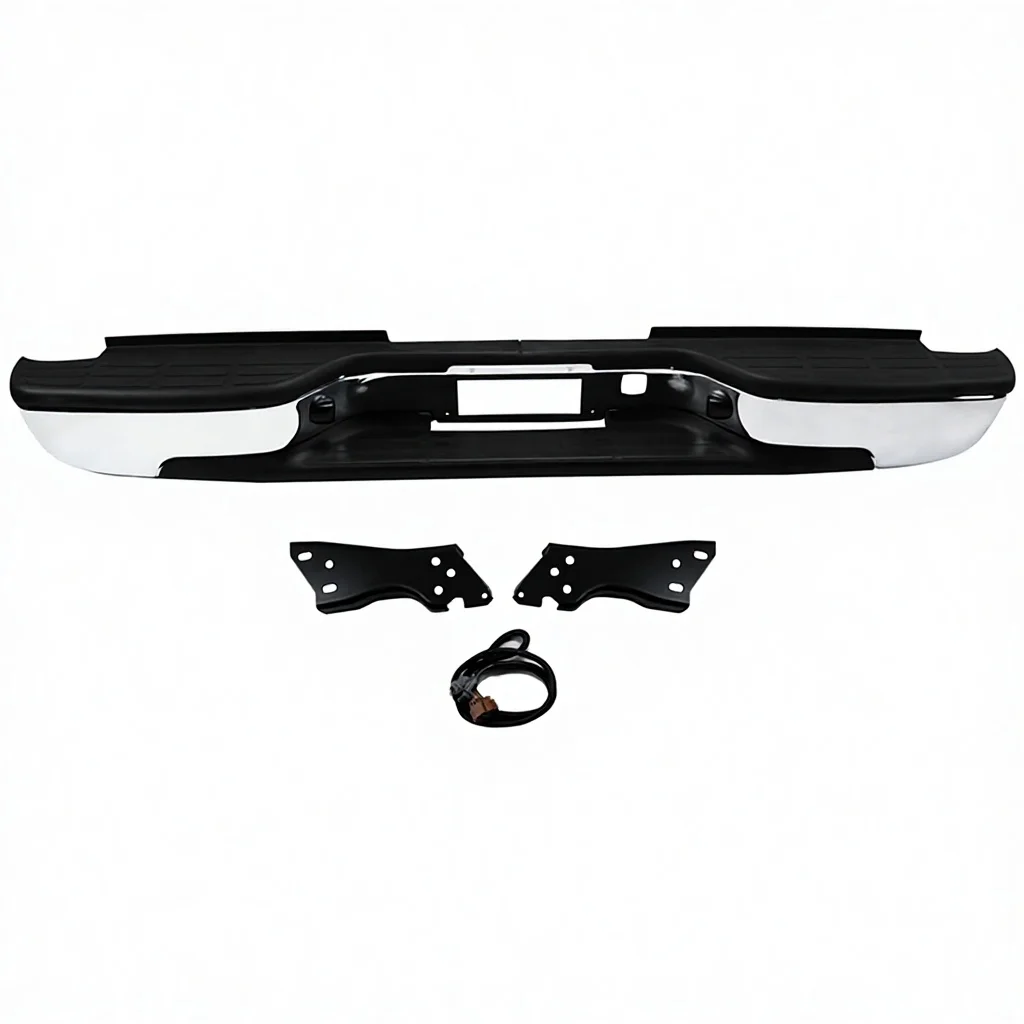 For 1999-2007 Silverado2500 Rear Bumper With Mounting Brackets And Wiring Harness-Universal Fitment