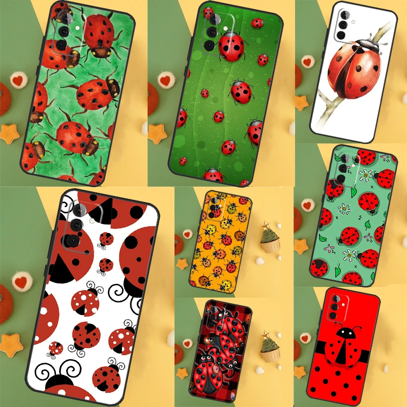 Ladybug Beetle Case For Samsung Galaxy A52 A32 A12 A53 A33 A23 A13 A54 A34 A14 A51 A15 A25 A35 A55 Cover