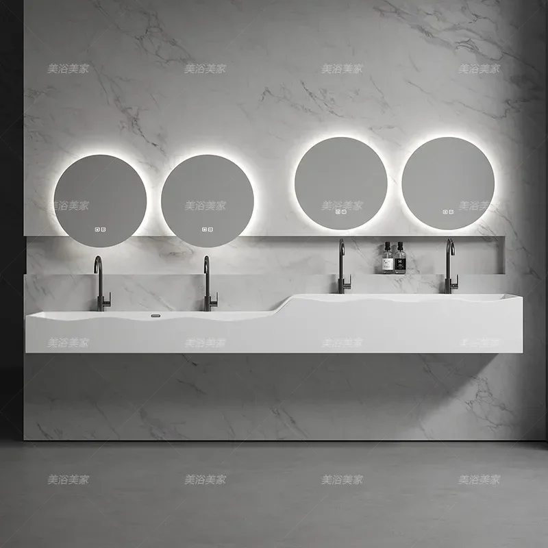 Public Bathroom Kindergarten Toilet High Low Wash Basin Childrens Washbasin Shopping Mall Parent Child Double Sink