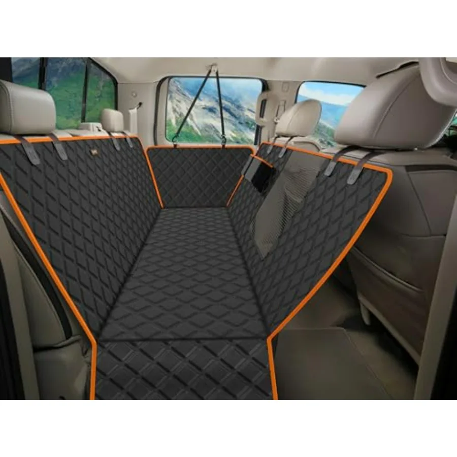 

XXL Dog Seat Cover for Trucks with Mesh Window Waterproof Dog Truck Hammock Durable Back Seat Protector for Full Size Pickup Tr