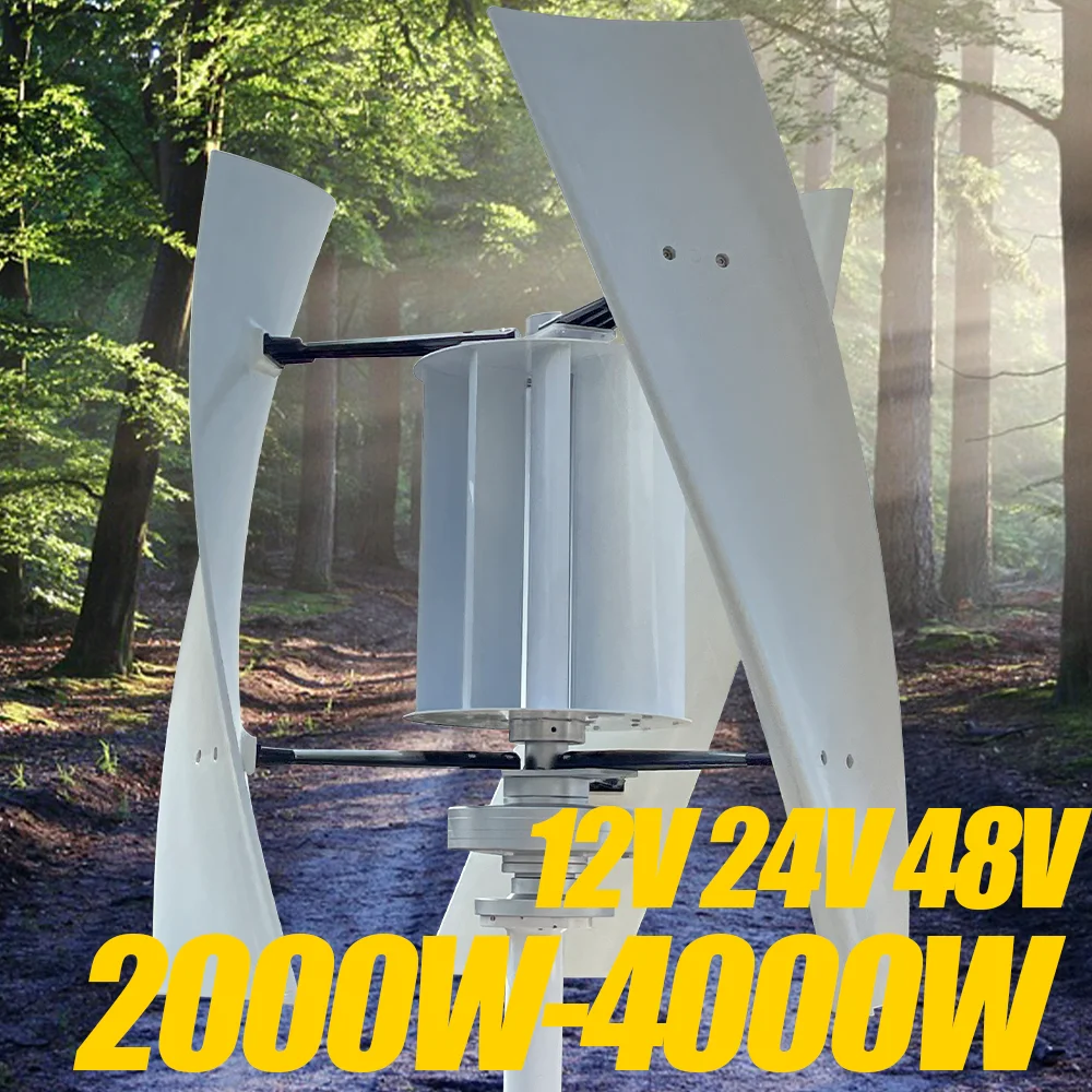 

Маглев 4000 Вт ветрогенератор с вертикальной осью 12 В/24 В 48 В с низкой скоростью запуска ветра для гибридной системы