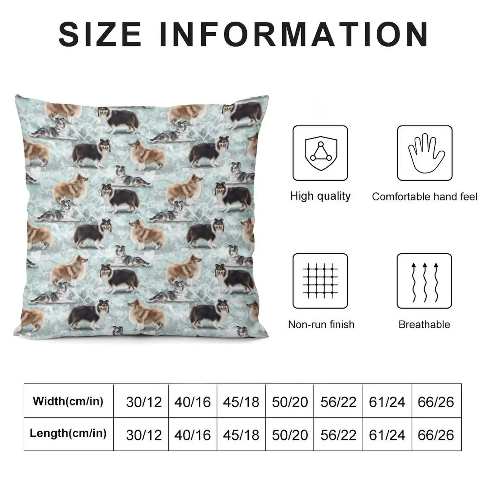 The Shetland Sheepdog Sheltie Throw Pillow Pillow Cases Decorative Cusions Cover Bed pillowcases autumn decoration pillow