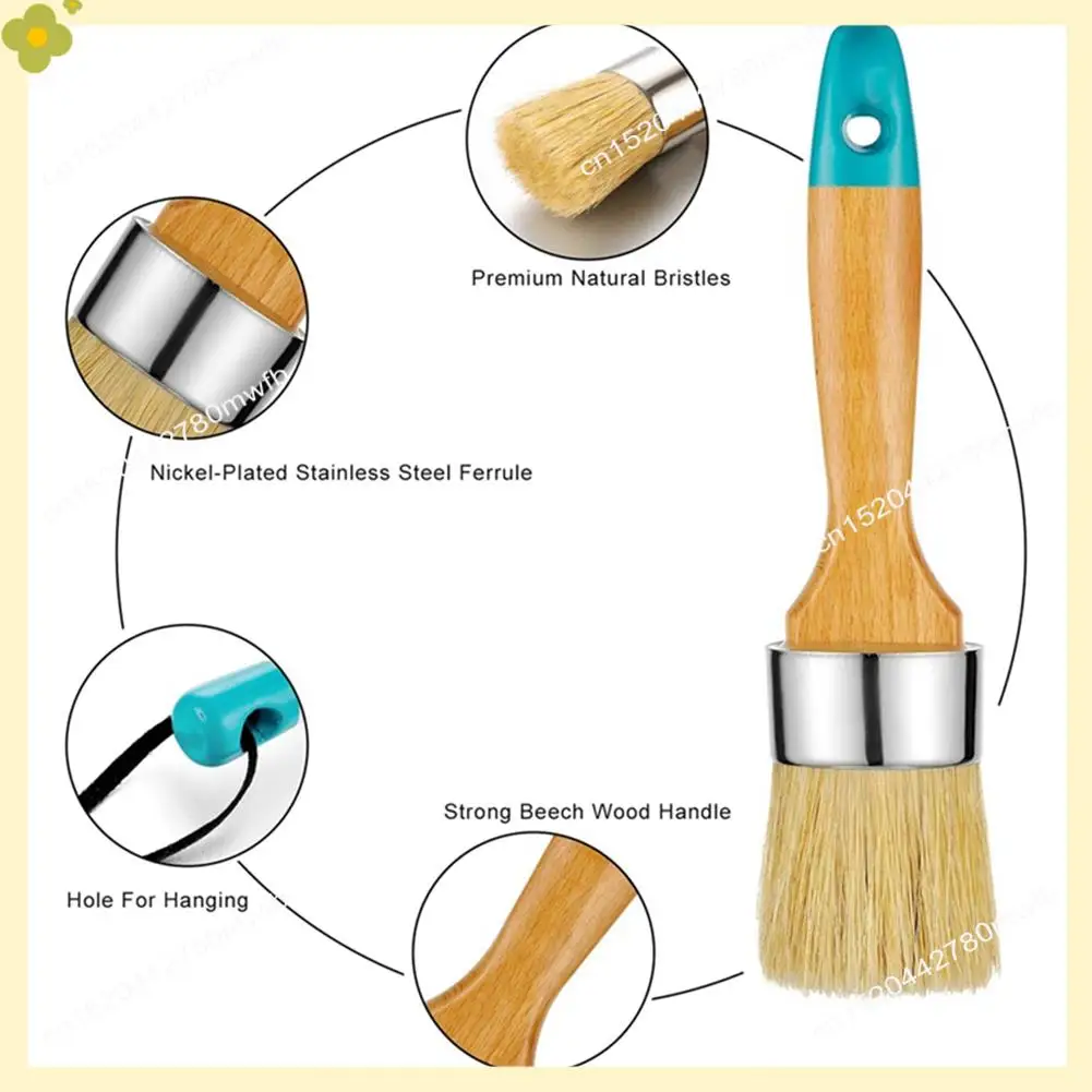 

Кисти для мебели LDHL, набор круглых кистей, восковая кисть, кисти для карандашей 1 овальная кисть и 3 круглых кисти, B Durab