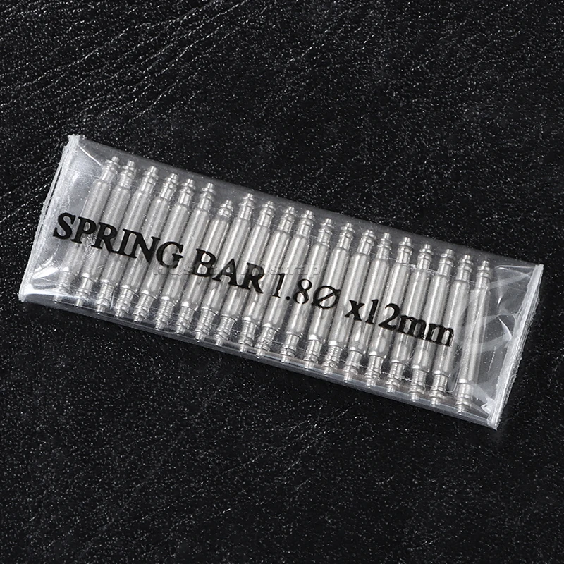 스테인리스 스틸 링크 핀, 시계 밴드 연결봉 용수철 바, 직경 1.5mm, 1.8mm, 12mm, 14mm, 16mm, 18mm, 19mm, 20mm, 21mm, 22mm, 24mm, 20 개