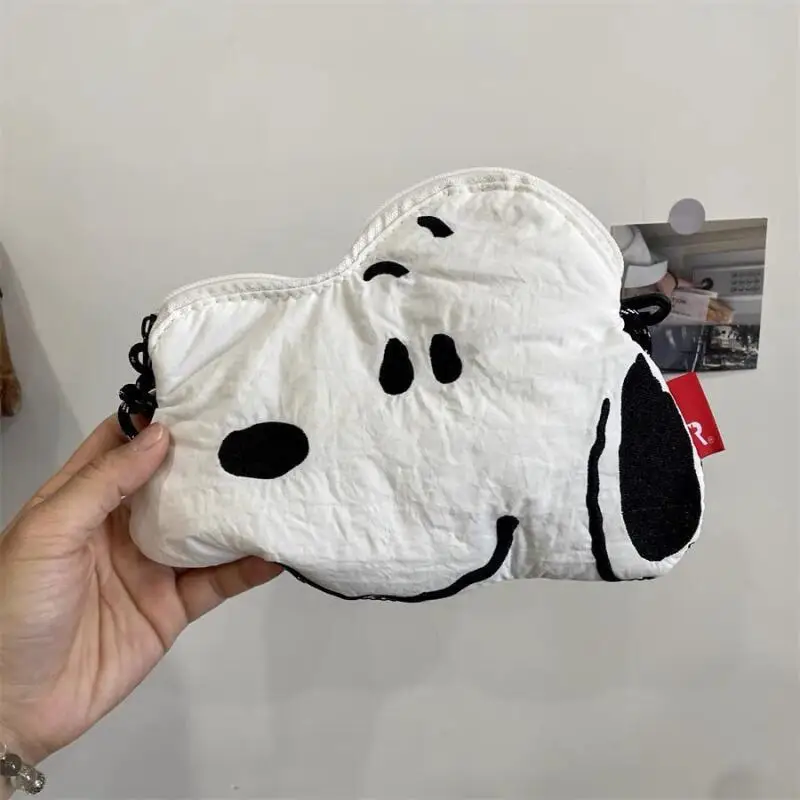 Kawaii Snoopy Crossbody Bag Portable Hand Shoulder Bag Cartoon Storage Pouch Mini Purse Daily Travel Collectible Gift